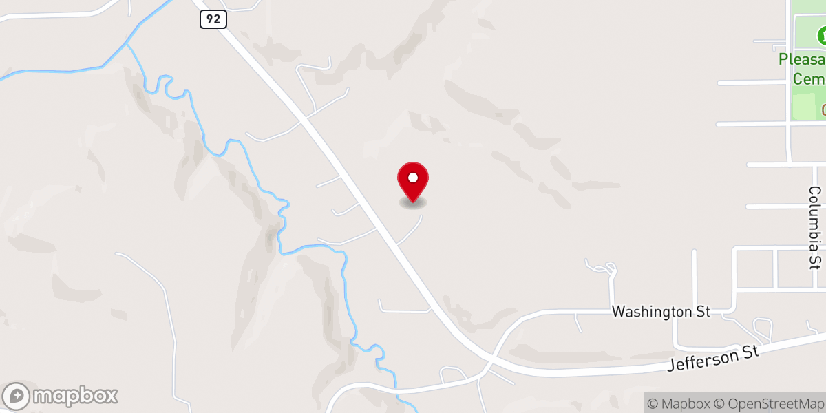 Map showing location of Living Water Evangelical Free
