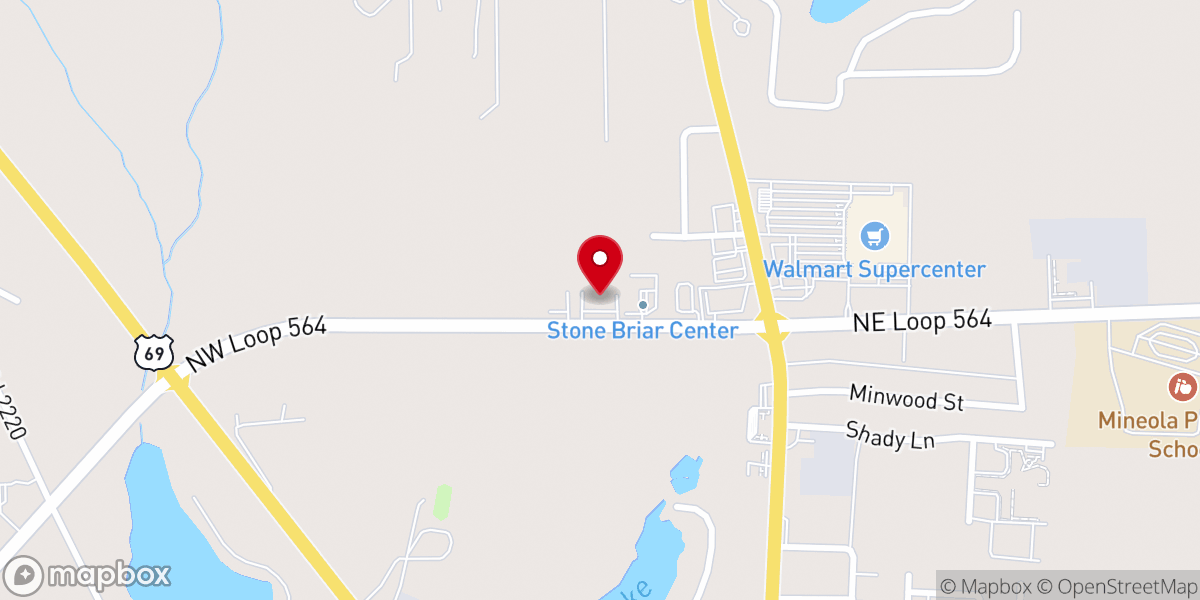 Map showing location of Church of Christ-North Loop