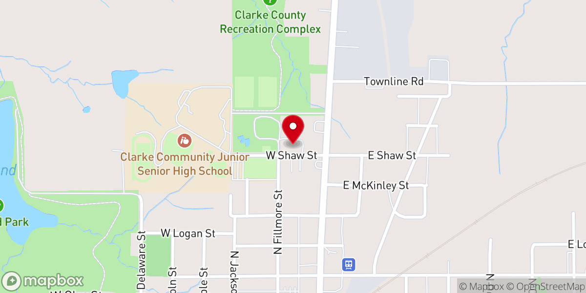 Map showing location of LifePoint Assembly of God