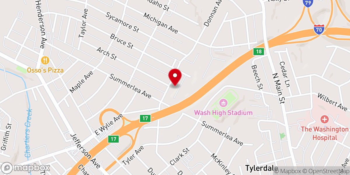 Map showing location of Champion Christian Center