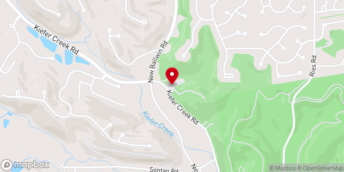 Map showing location of Castlewood Baptist Church