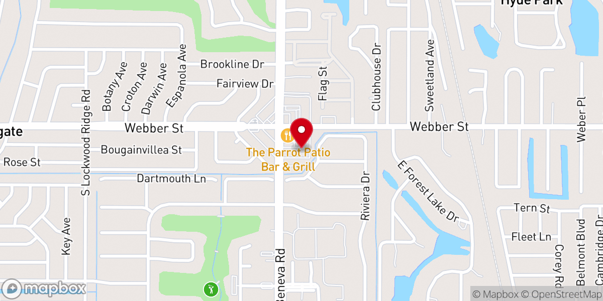 Map showing location of Calvary Chapel Christian