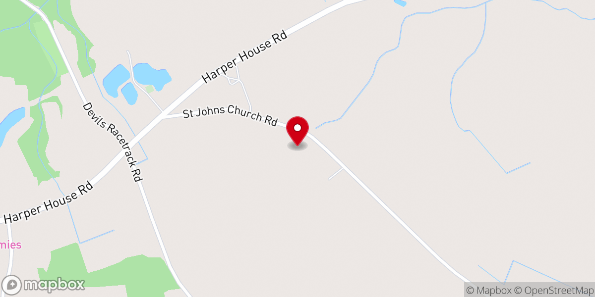 Map showing location of Saint John Pentecostal Holiness Church