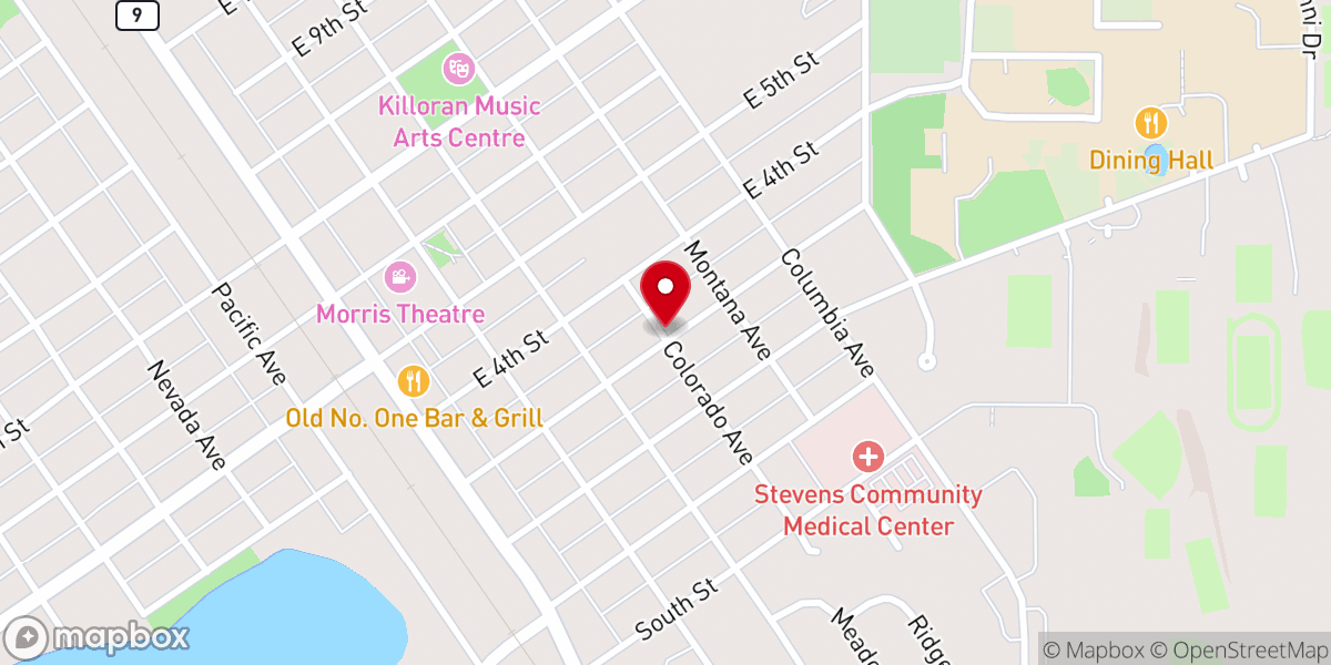 Map showing location of St Mary's Convent