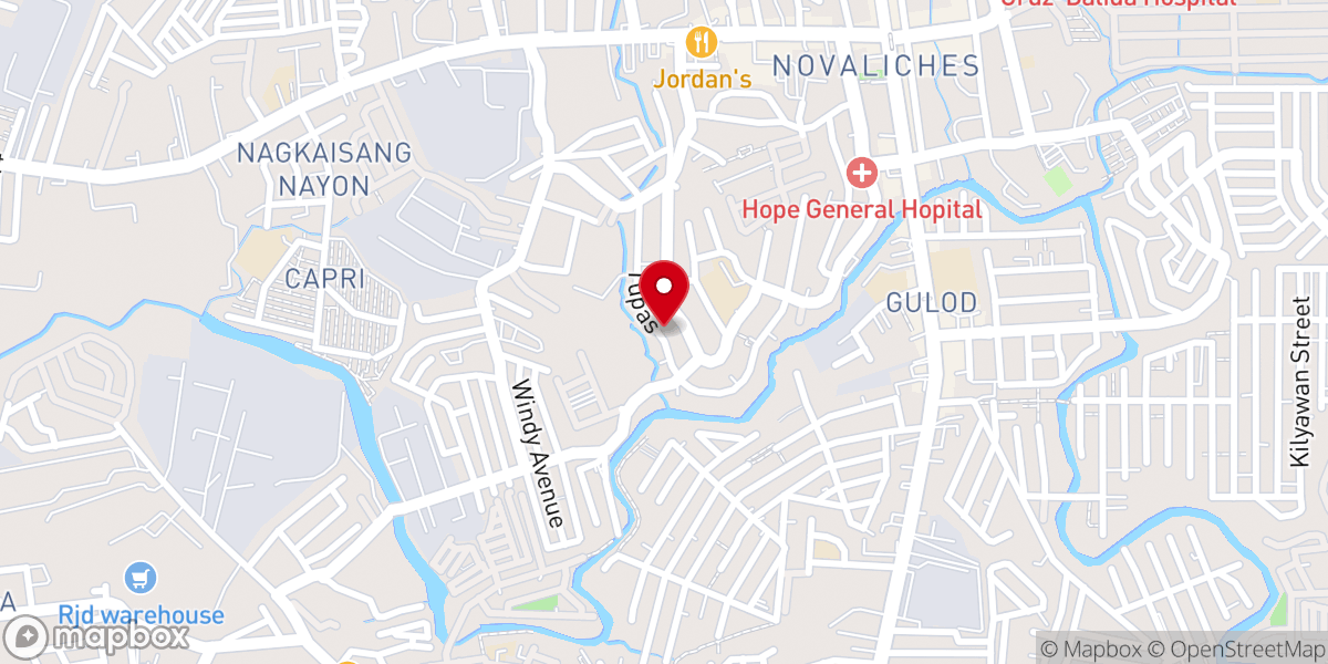 Map showing location of United Pentecostal Church Novaliches Proper (Bayan), Quezon City
