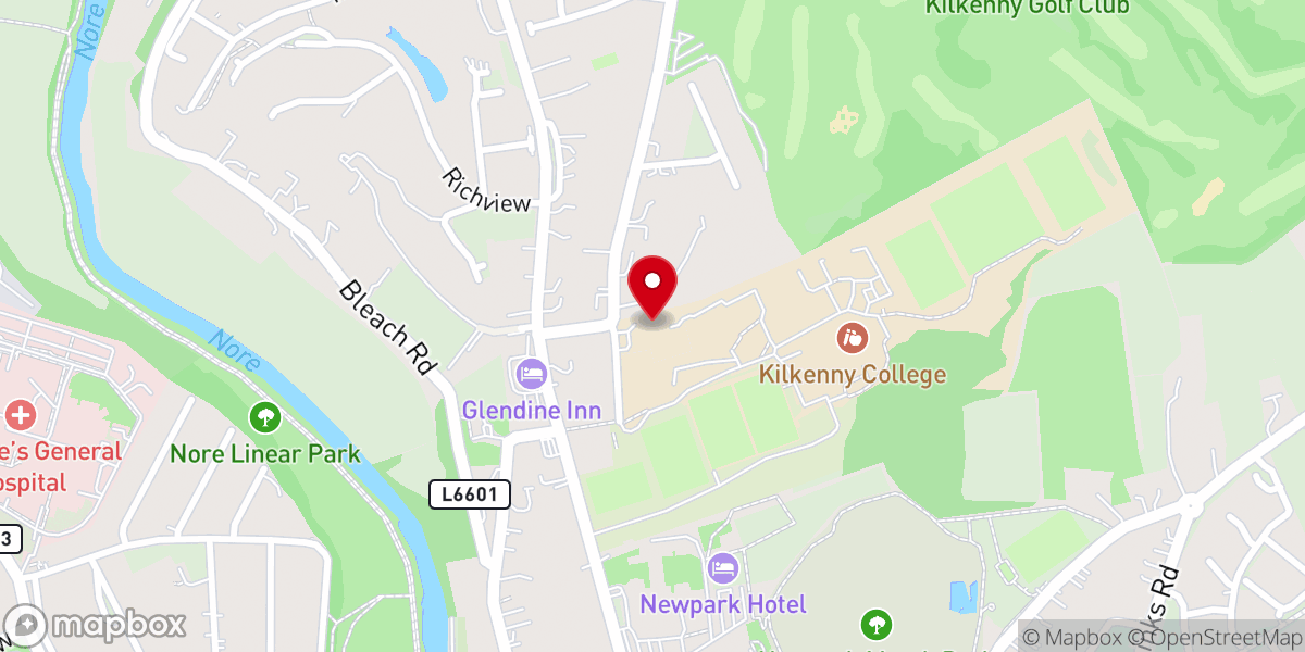 Map showing location of Kilkenny Church of Ireland National School