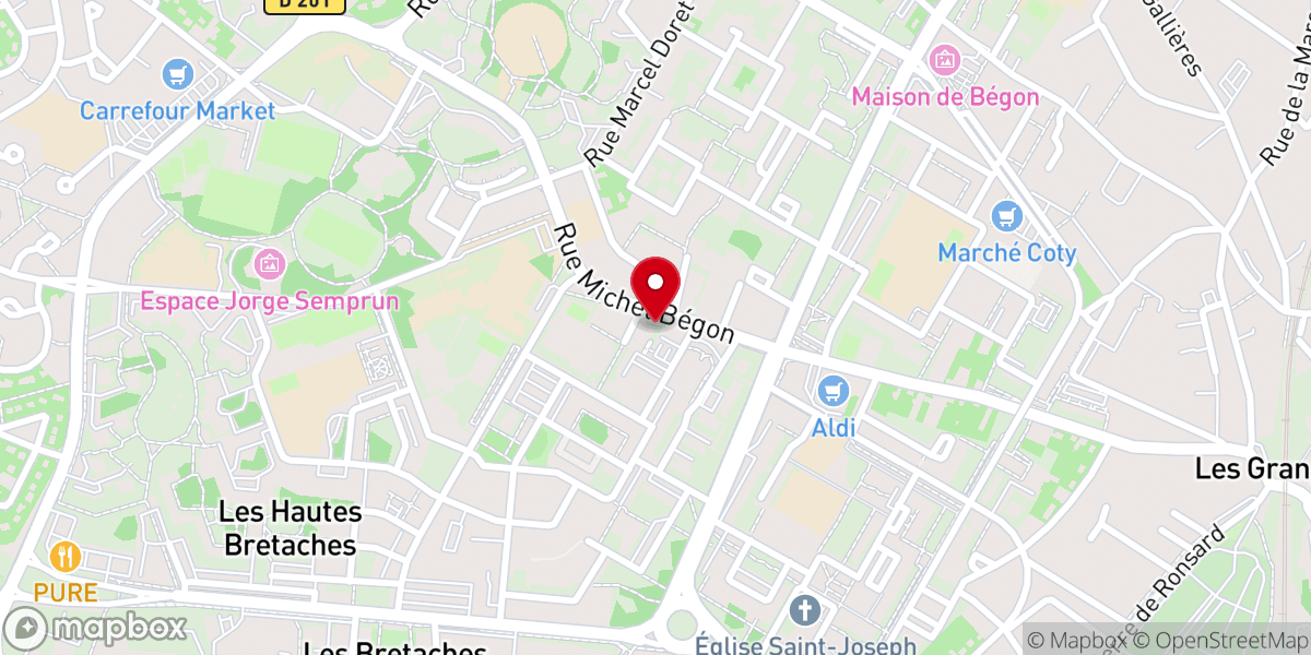 Map showing location of DeeperLife Church