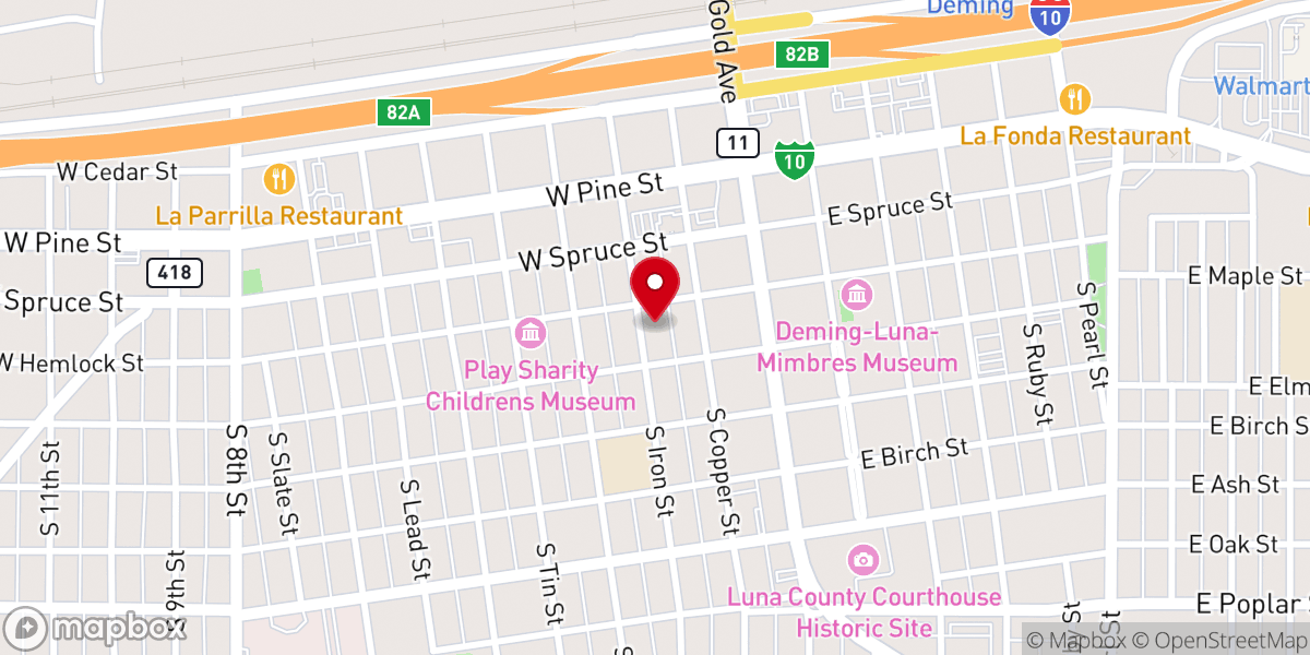 Map showing location of The Light of the World Church