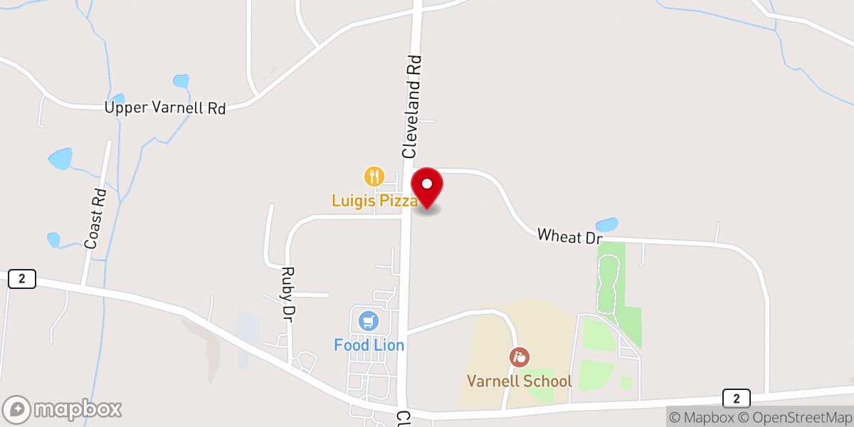 Map showing location of Peavine City Church Dalton