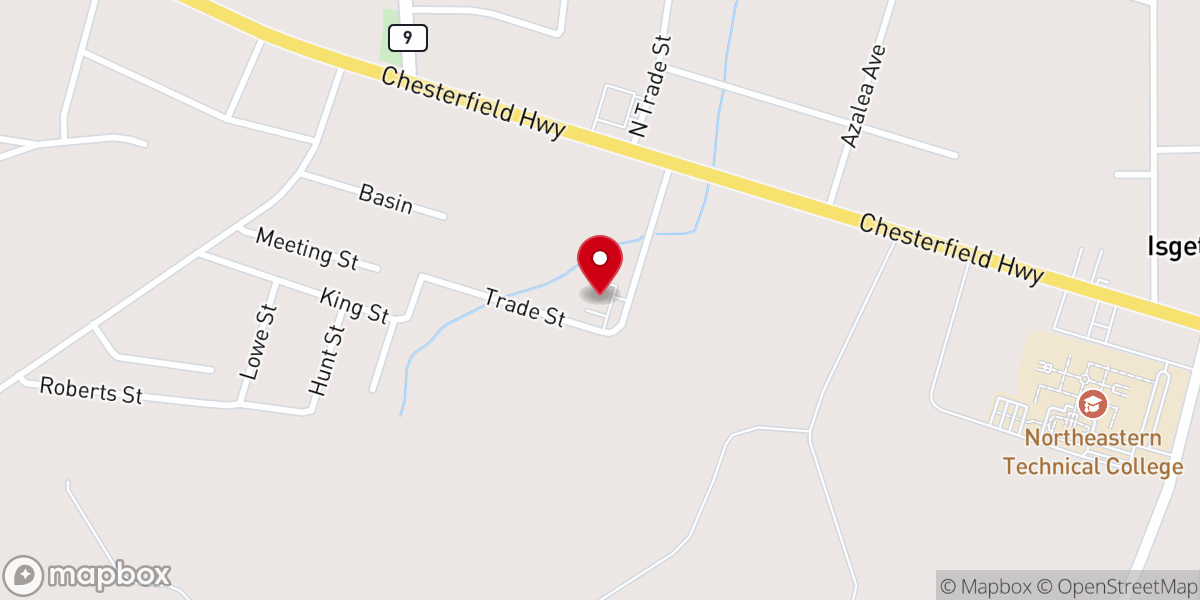 Map showing location of Charity Community Church-Christ