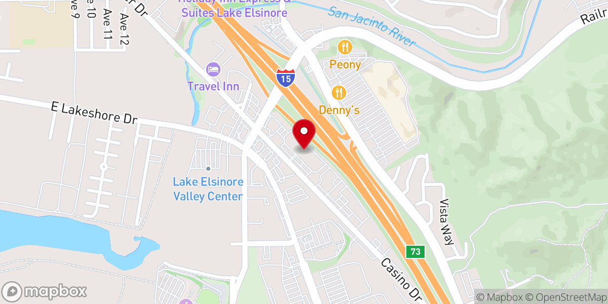 Map showing location of Amazing Church California