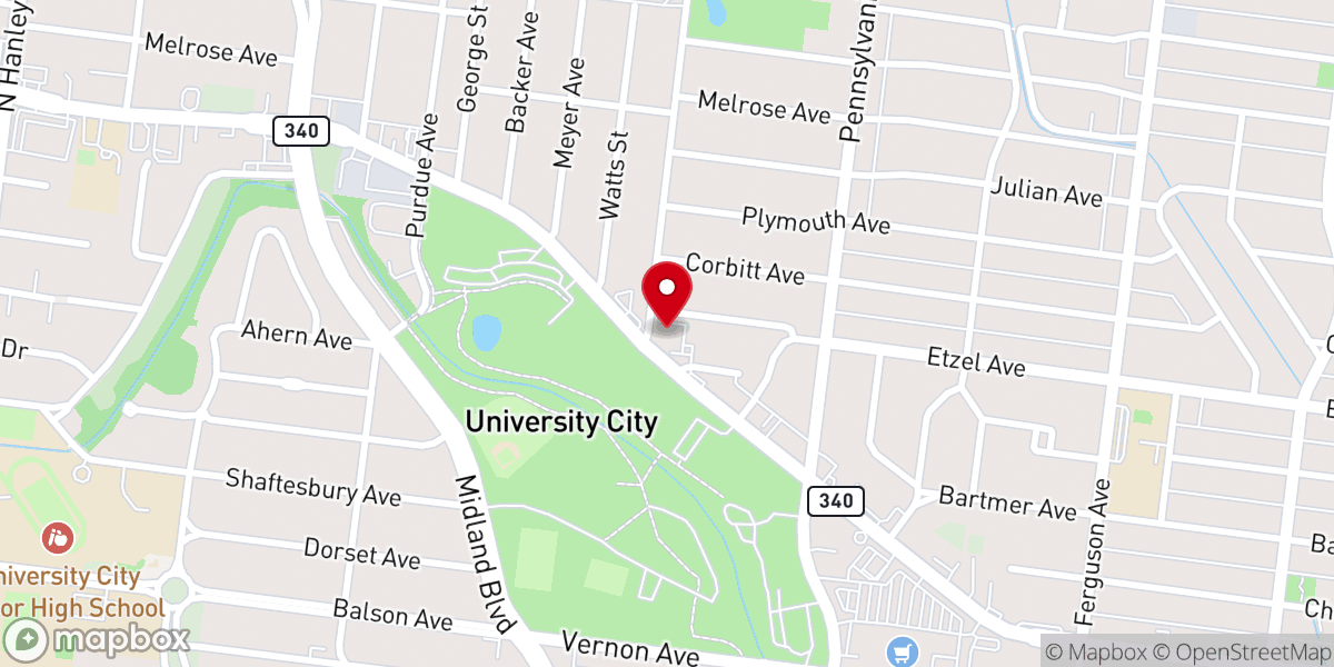 Map showing location of Victory Christian Outreach Church