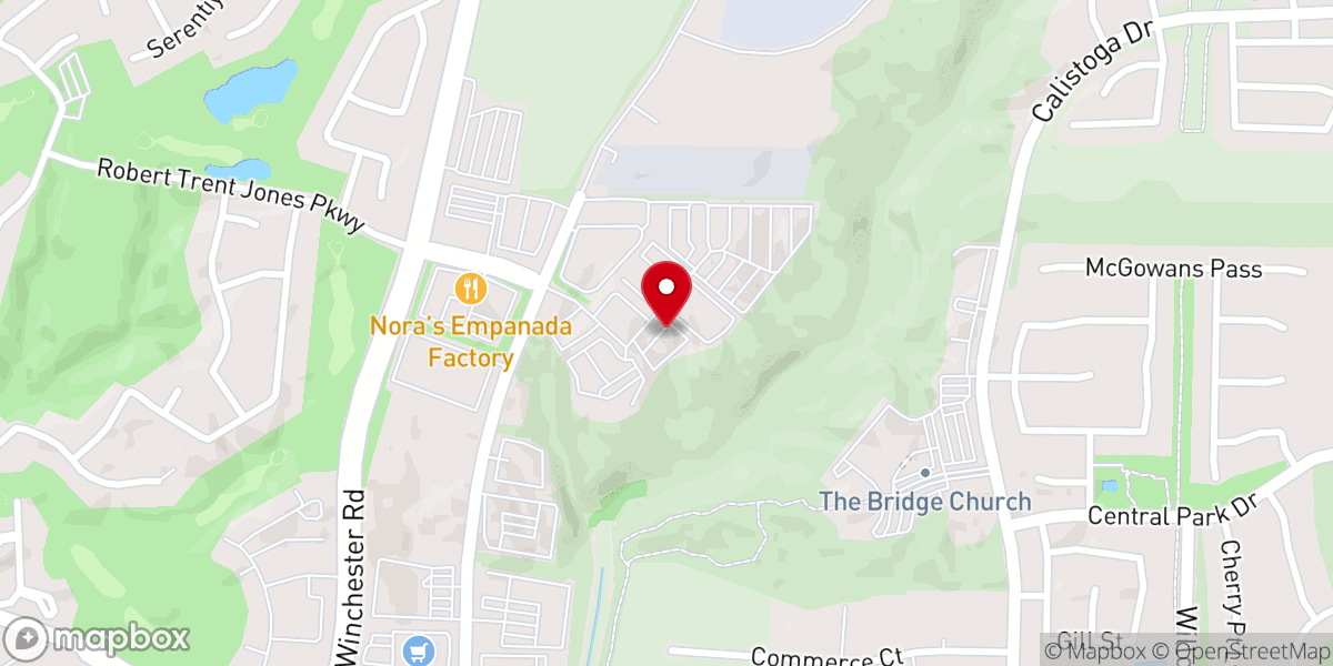 Map showing location of Iglesia Hija de Saron