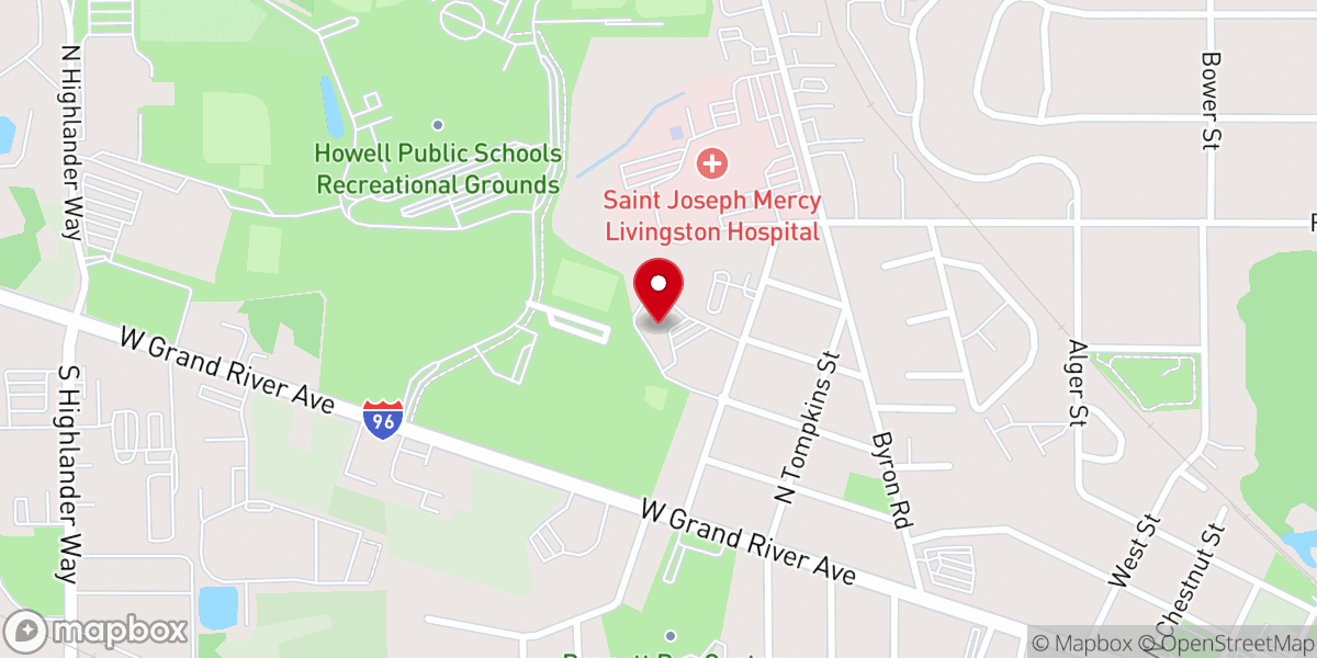 Map showing location of Grace Lutheran Church