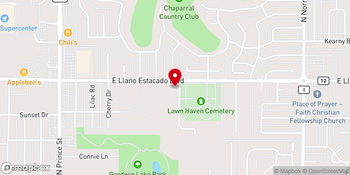 Map showing location of Clovis Seventh-day Adventist Church
