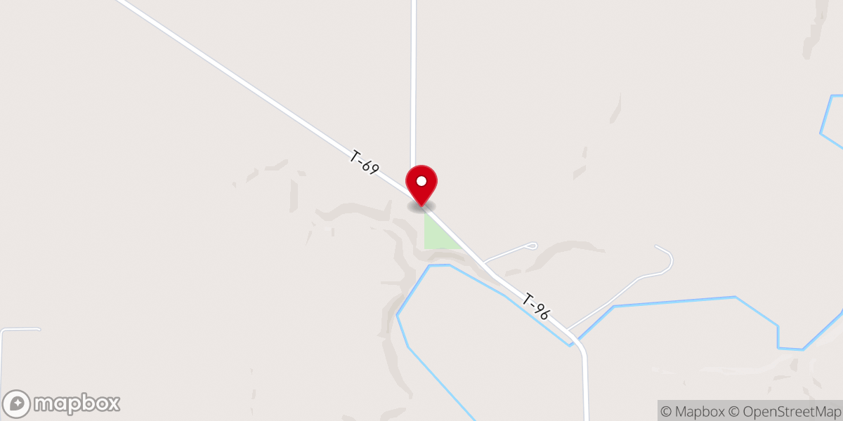 Map showing location of Salem United Methodist Church
