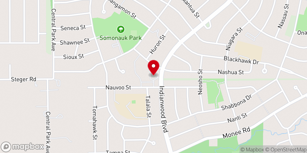 Map showing location of Lilydale First Baptist Church Legacy Campus