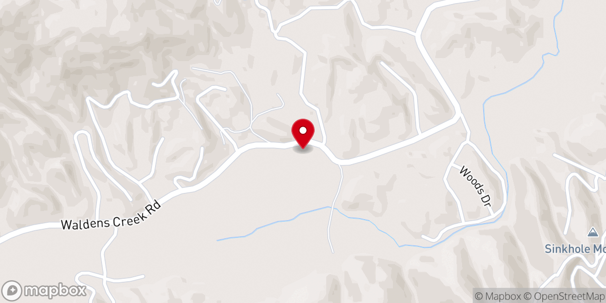 Map showing location of Walden's Creek Ranch