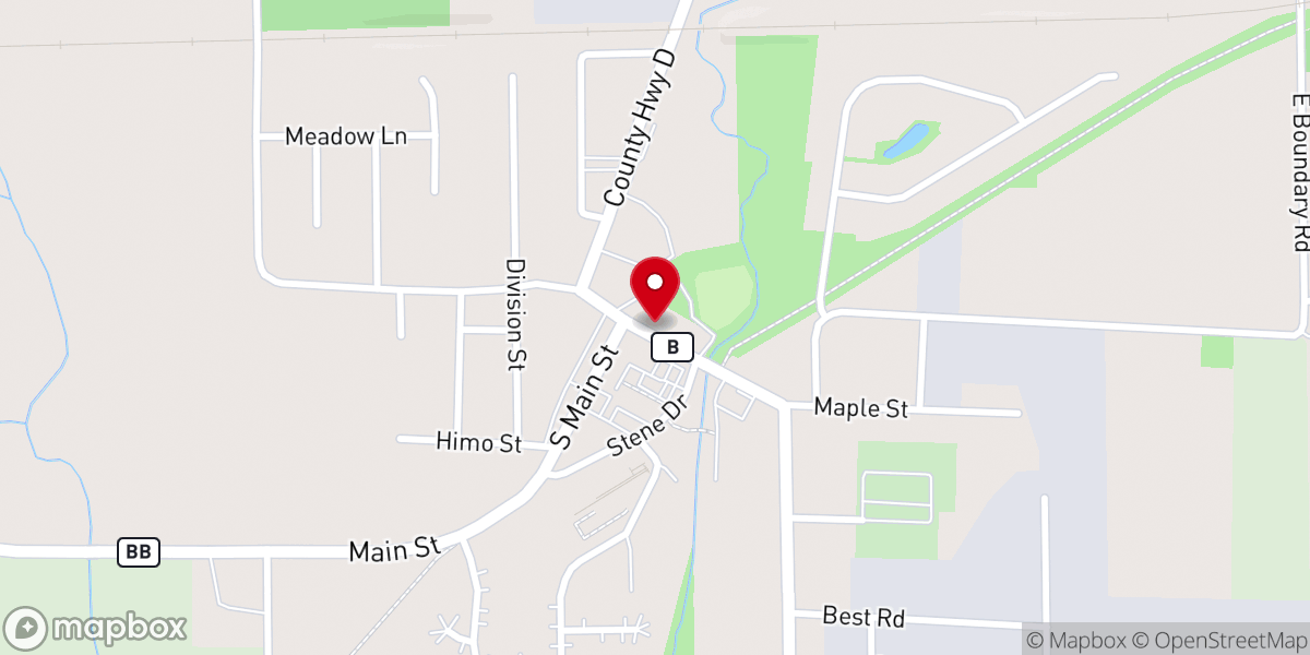 Map showing location of Woodville GarageBar