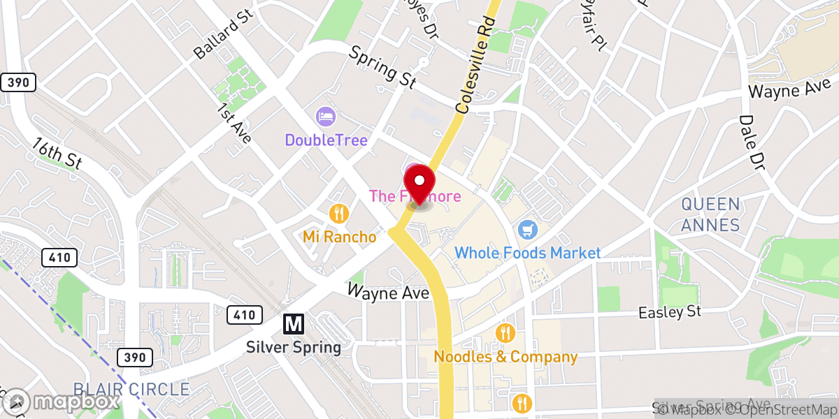 Map showing location of Overflow City Church