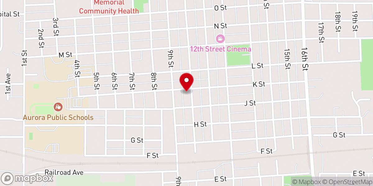 Map showing location of Presbyterian United Church-Christ
