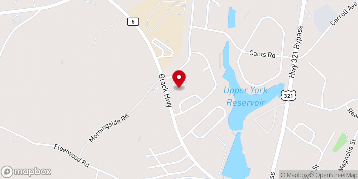 Map showing location of Cornerstone Family Worship Center