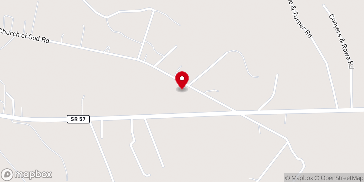 Map showing location of Townsend Church of God