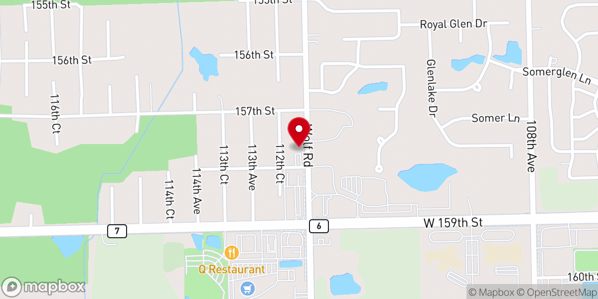 Map showing location of Southwest Seventh-day Adventist Church