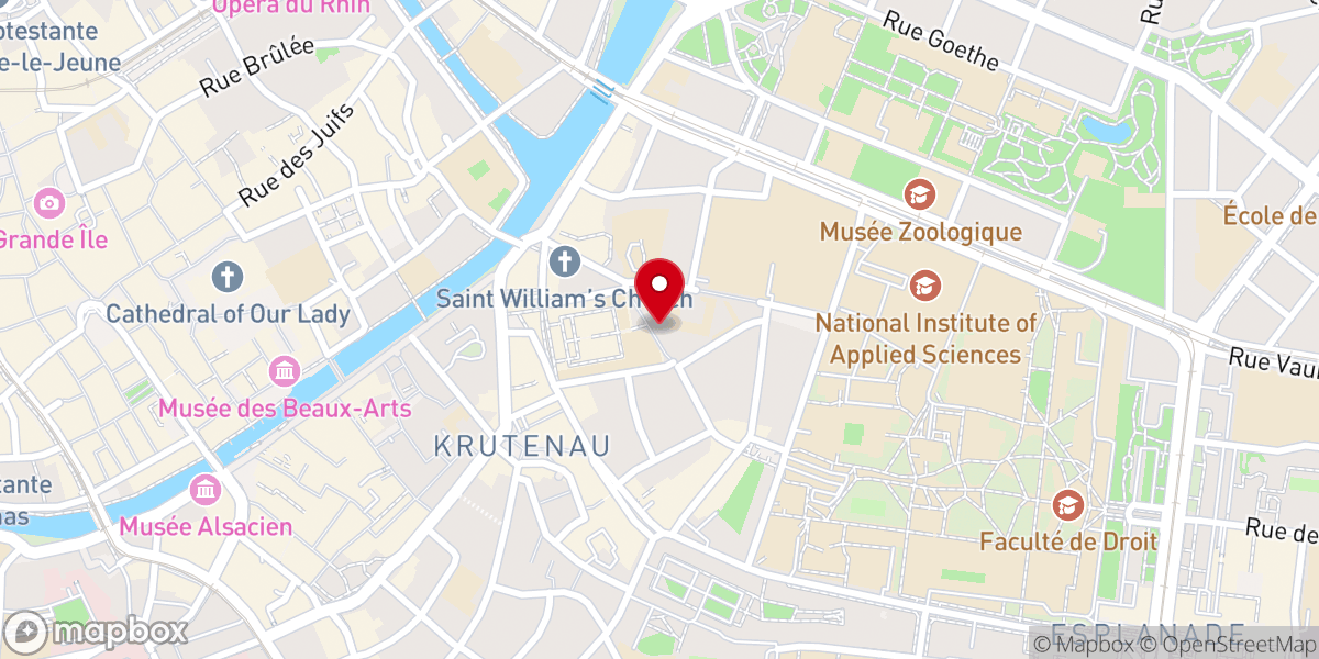Map showing location of Église orthodoxe grecque