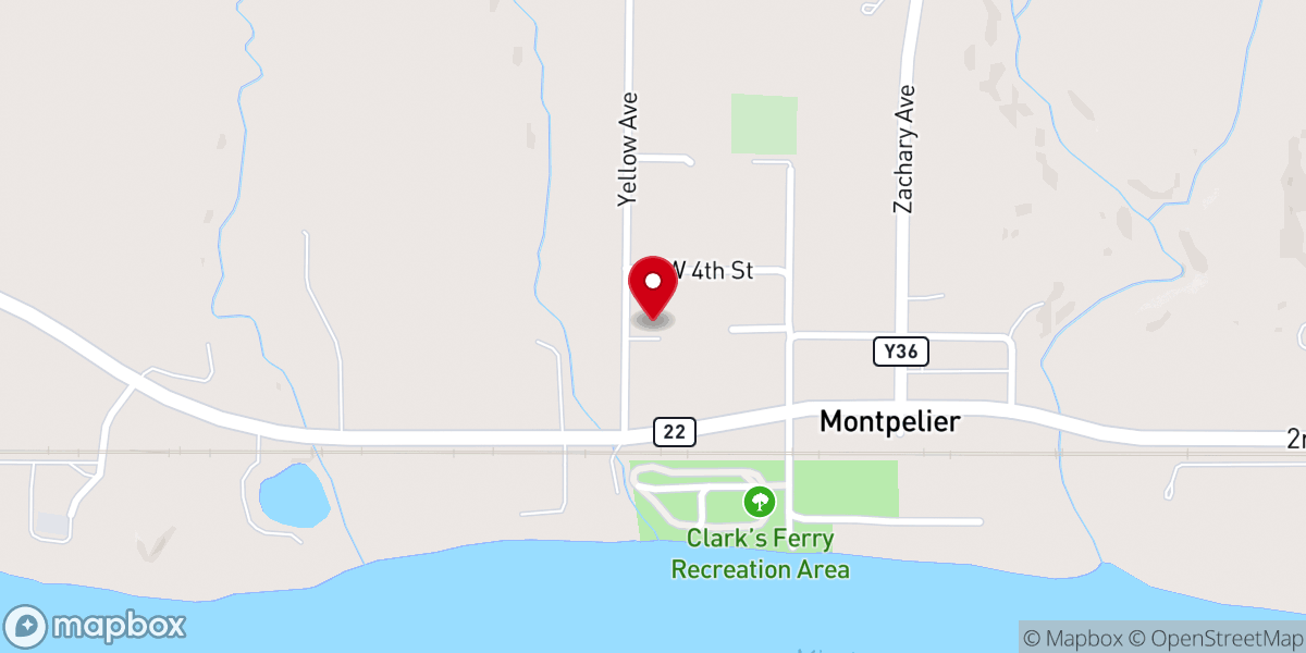 Map showing location of Independent Church- OPEN DOOR BAPTIST CHURCH
