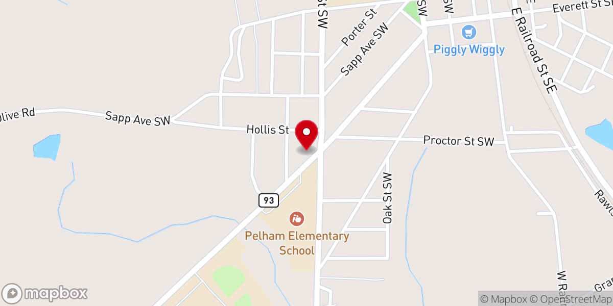 Map showing location of Powerhouse Of Deliverance Church