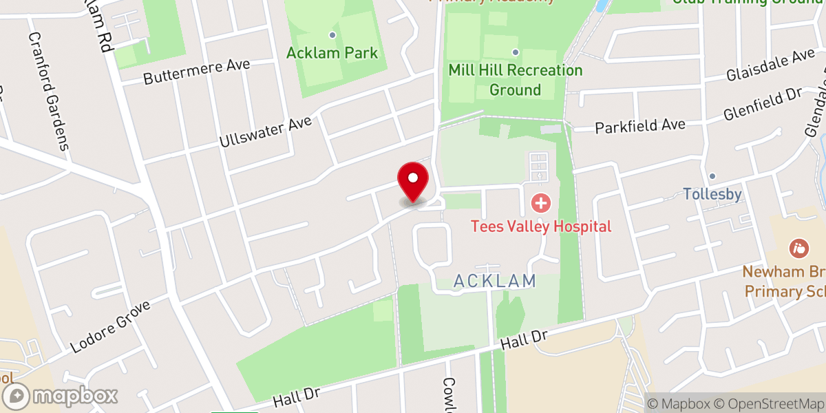 Map showing location of St Mary's Parish Church