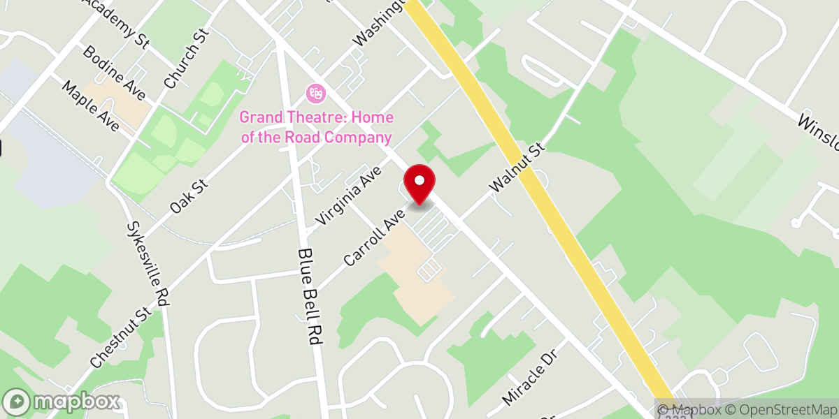 Map showing location of Our Lady of Peace Parish Youth Ministry