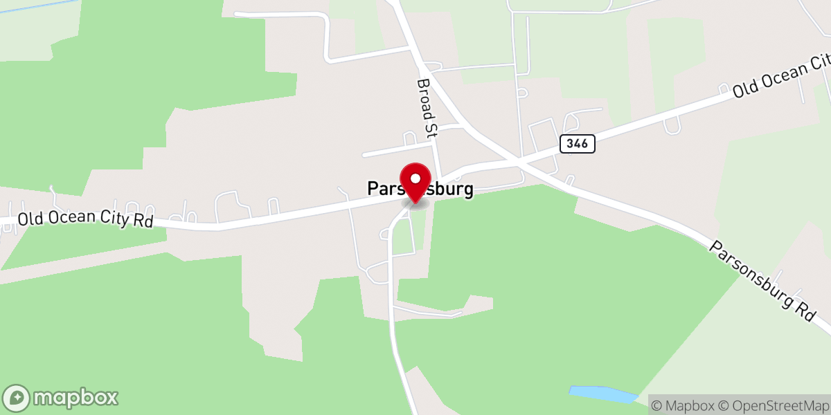 Map showing location of Jerusalem United Methodist