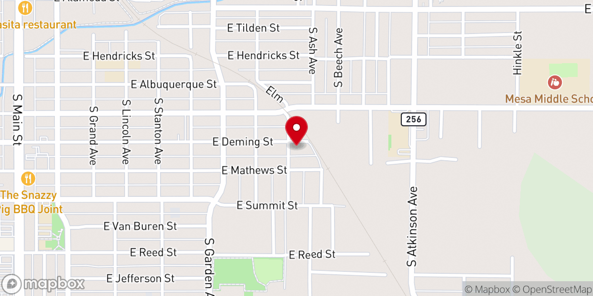 Map showing location of Wares Tabernacle Baptist Church