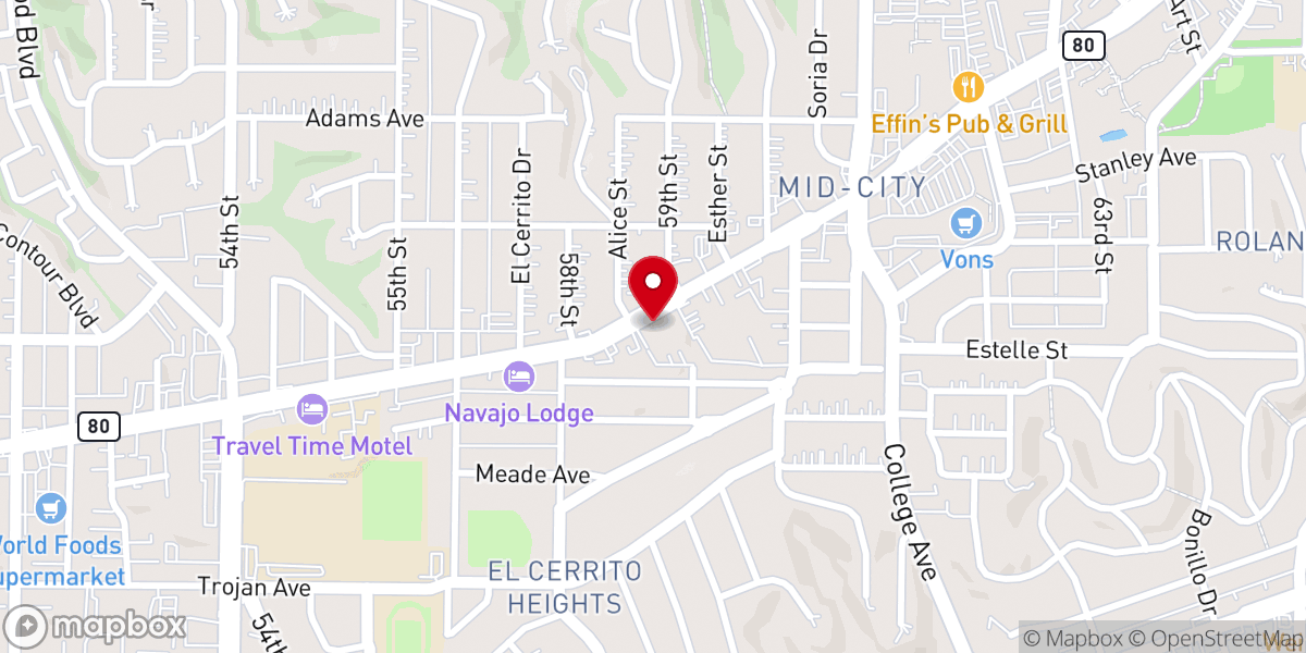 Map showing location of The Mount Church