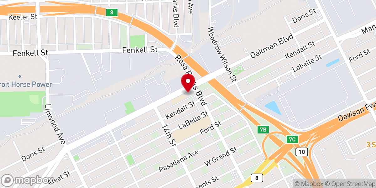 Map showing location of St. Moses the Black Church
