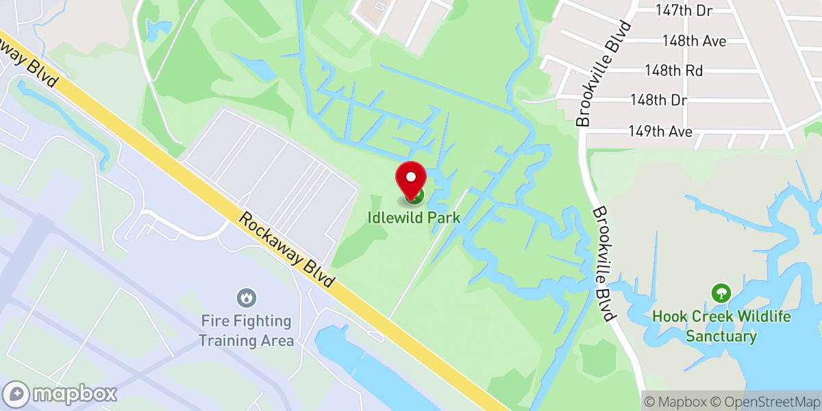 Map showing location of Idlewild Park