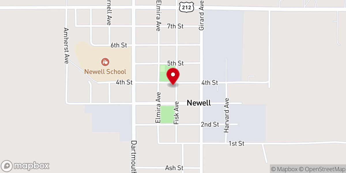 Map showing location of Dakota Life Christian Center