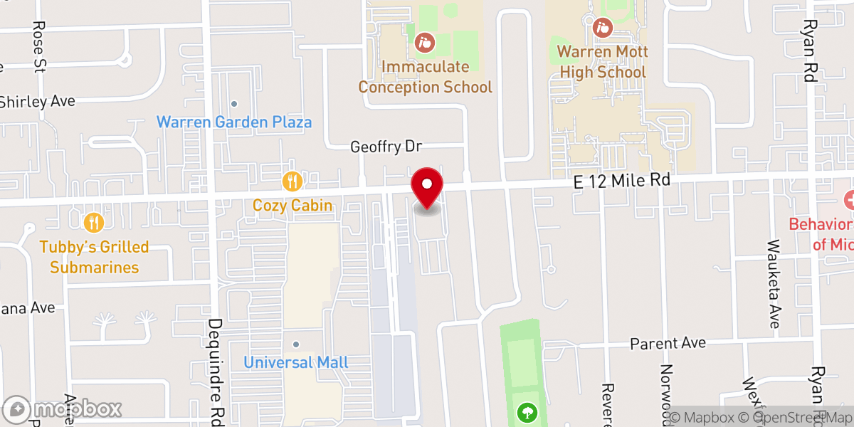 Map showing location of St Louise de Marillac Catholic Church