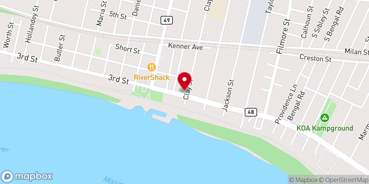 Map showing location of New Birth Cathedral of Glory