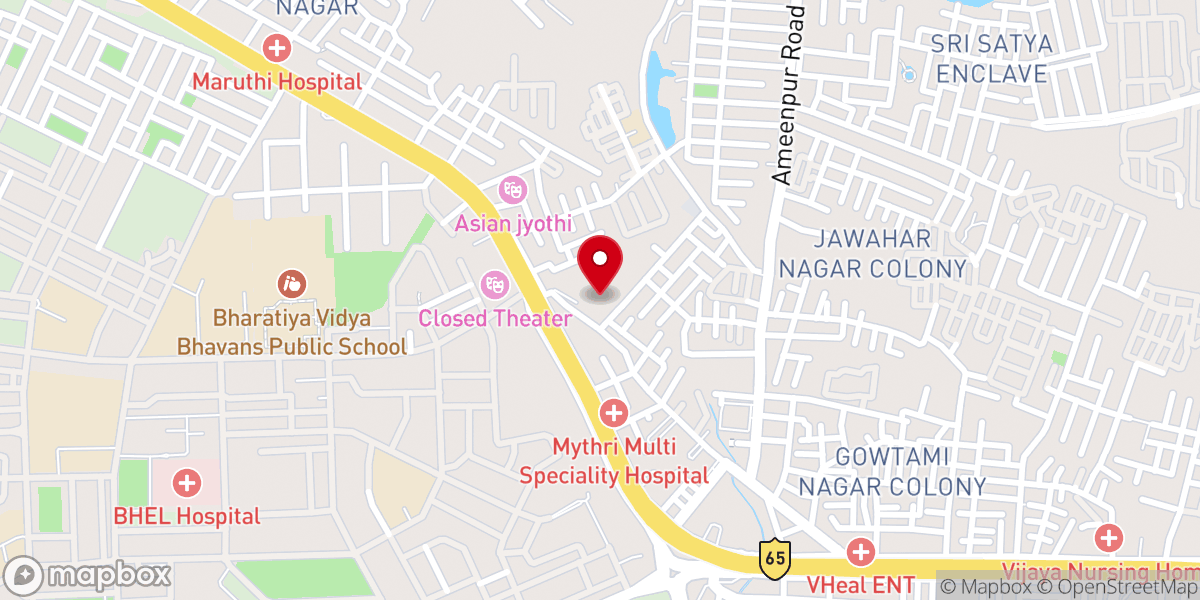 Map showing location of St. John's Catholic Church