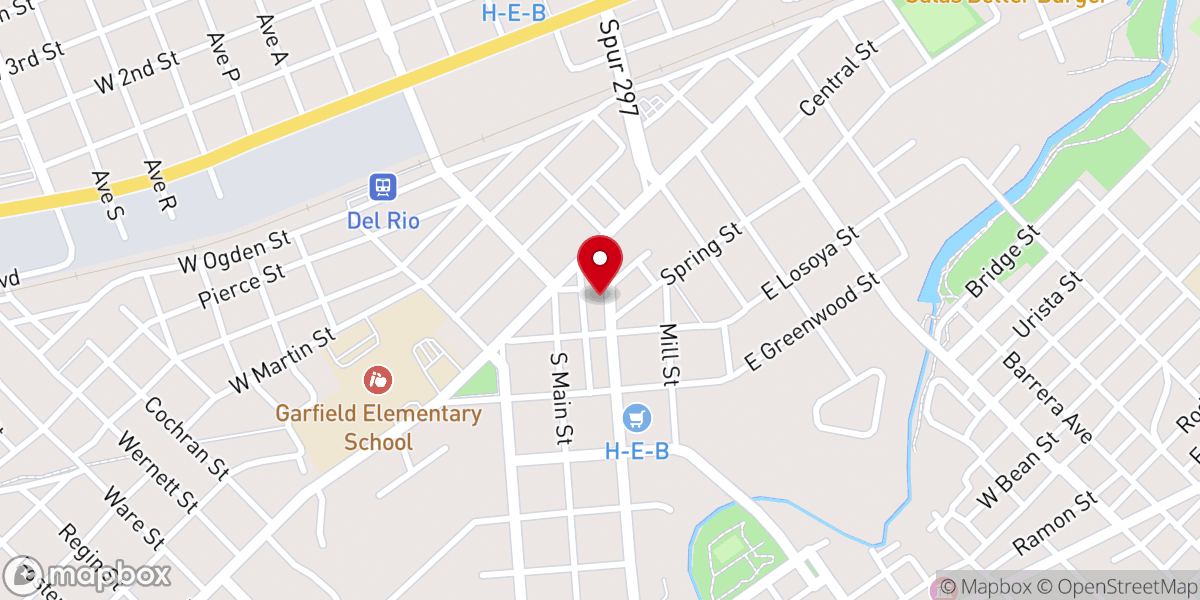 Map showing location of Promise Land Church