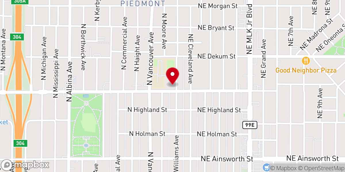 Map showing location of Holy Redeemer Catholic Church