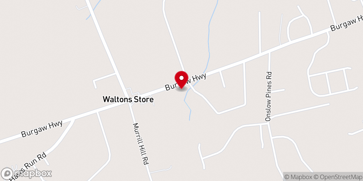 Map showing location of Southwest Primitive Baptist Church