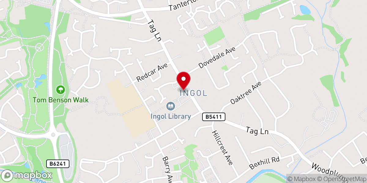 Map showing location of Freedom Church Preston
