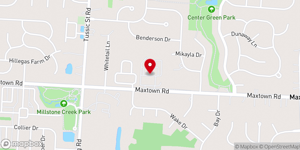 Map showing location of Heritage Christian Church