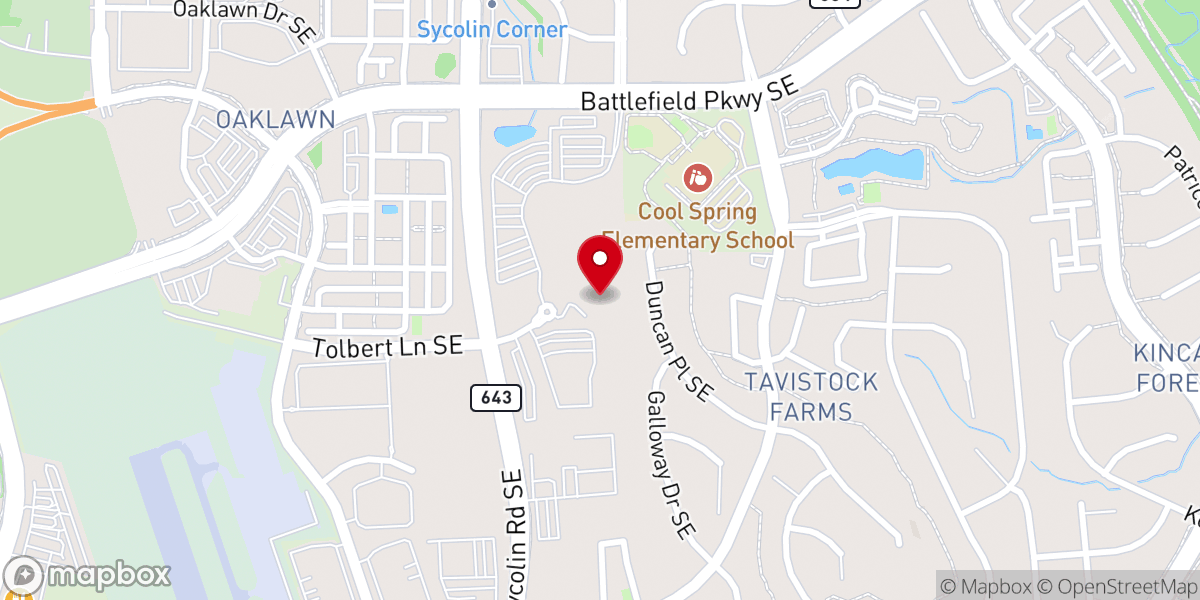 Map showing location of Ministry Building at Cornerstone Chapel