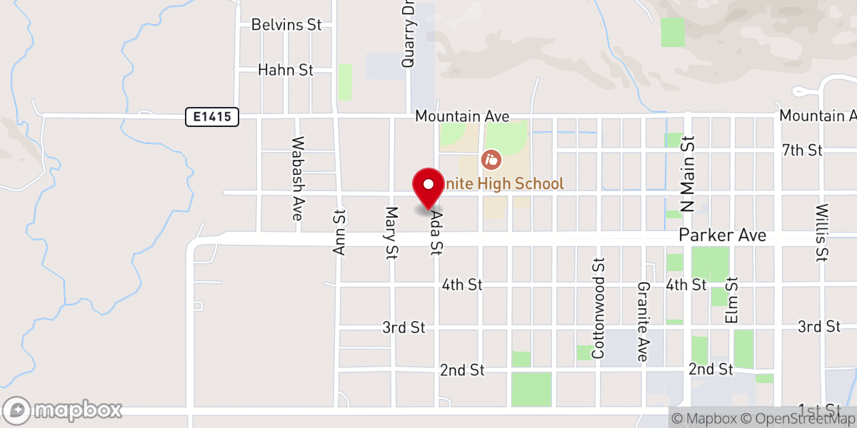 Map showing location of Saint John Lutheran Church