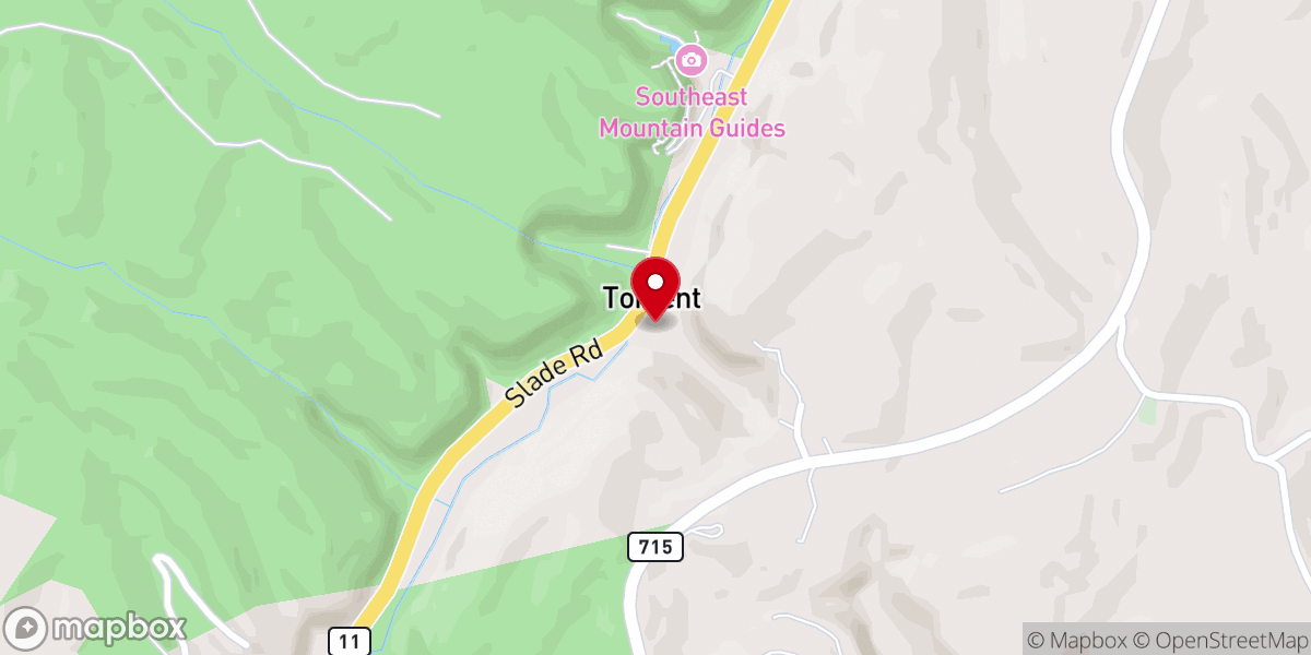Map showing location of Torrent First Church of GOD